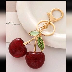 Cherry 🍒 Bag Charm / Keychain NWT